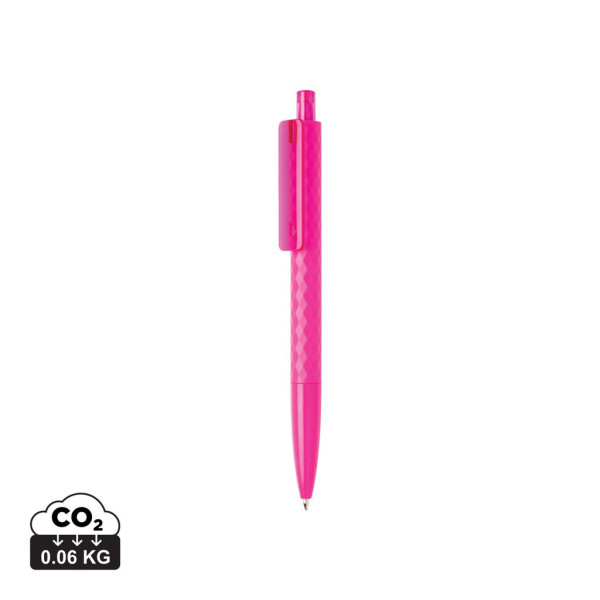Stylo à bille rétractable en plastique Stylo X3 avec encre bleue Dokumental® - BCM Goodies