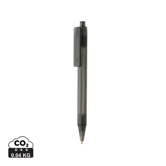 Stylo transparent X8 en rPET GRS pour une communication éco-responsable | BCM Goodies