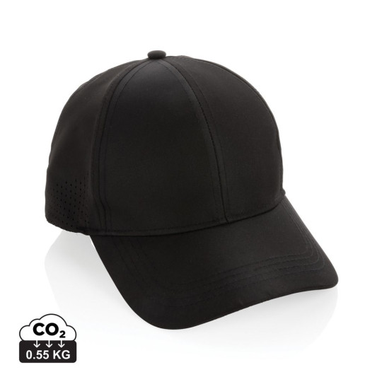 Casquette de sport 6 panneaux en rPET Impact AWARE™ - Accessoire écologique pour amateurs de sport