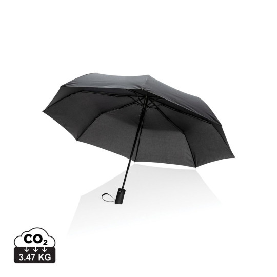 Mini parapluie automatique 21 en rPET 190T Impact AWARE™ - Parapluie écologique et design pour communication d'entreprise