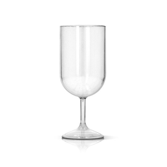 Verre à pied en plastique réutilisable Tritan 18 cl personnalisable – BCM Goodies