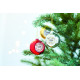 Boule de noël pour sublimation HAPPY BALL Personnalisable | BCM Goodies
