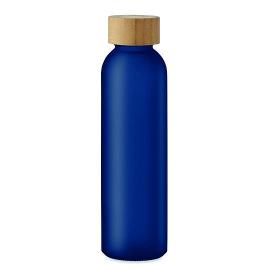 Bouteille en verre dépoli 500ml ABE avec couvercle en bambou - BCM Goodies