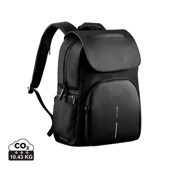 Sac à dos souple XD Design en RPET 1200D et PU texturé - AWARE™ - 16 pouces - Anti-RFID