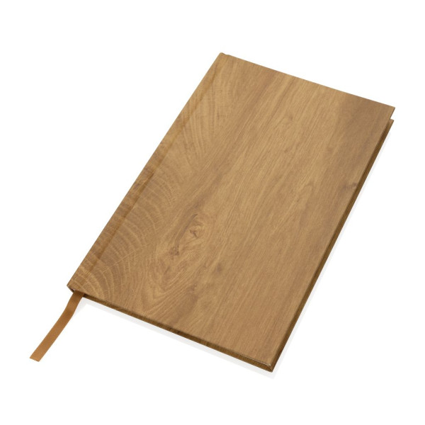 Cahier A5 imprimé bois Kavana - Carnet rigide en bois pour notes et dessins - Idéal pour étudiants et professionnels - Cadeau pa