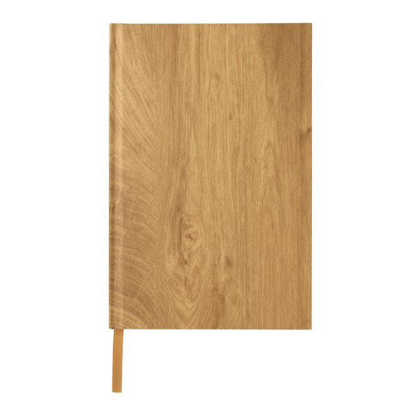 Cahier A5 imprimé bois Kavana - Carnet rigide en bois pour notes et dessins - Idéal pour étudiants et professionnels - Cadeau pa
