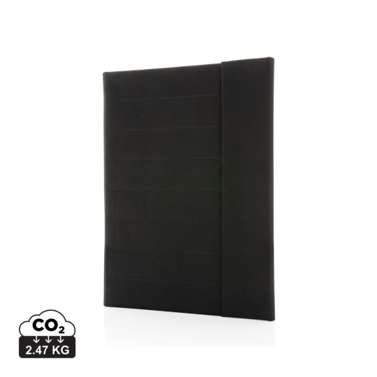 Conférencier A4 avec fermeture magnétique Impact Aware™ en polyester recyclé - BCM Goodies
