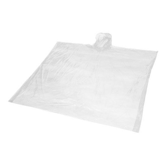 Poncho jetable pour la pluie Mayan recyclé certifié GRS avec pochette de rangement - Protection écologique contre les intempérie