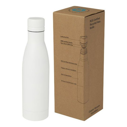 Bouteille isotherme Vasa en acier inoxydable recyclé certifié RCS 500 ml - BCM Goodies