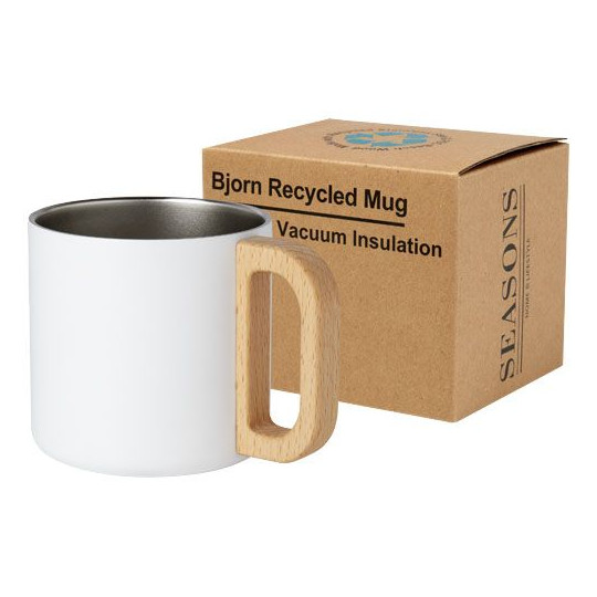 Tasse Bjorn 360 ml en acier inoxydable recyclé avec isolation sous vide et couche de cuivre - BCM Goodies