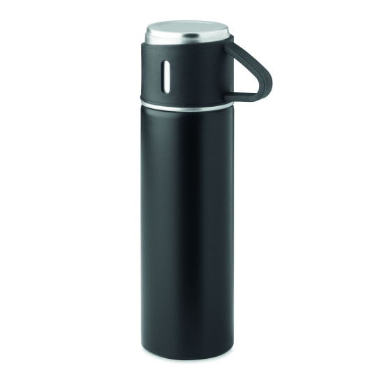 Bouteille double paroi 420 ml TONIA - Acier inoxydable de haute qualité - Idéal pour boissons chaudes ou froides - Personnalisab