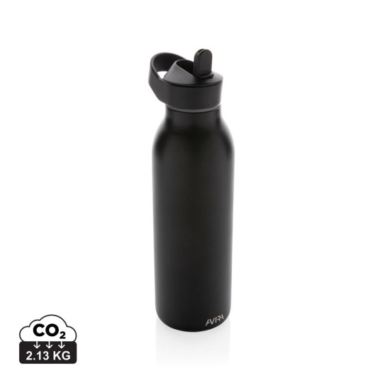 Bouteille d'eau 500ml fliptop en acier recyclé RCS Avira Ara - BCM Goodies