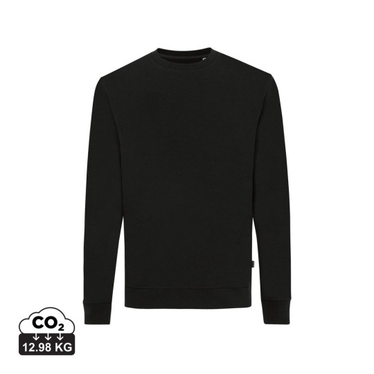 Sweater à col rond en coton recyclé Iqoniq Zion - Coupe régulière unisexe - Respectueux de l'environnement - Idéal pour évé