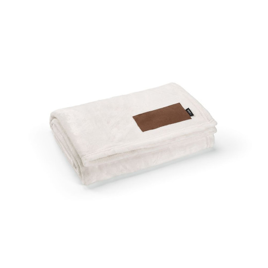 Couverture personnalisable Van Eyck Blanket en PET recyclé 120x160 cm avec sac coton – Produit durable BCM Goodies