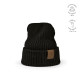 Bonnet personnalisé écologique Cobain Beanie en laine et rPET recyclé – Accessoire entreprise durable – BCM Goodies
