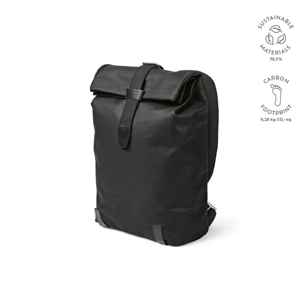 Sac à dos Berlin 23L en coton recyclé imperméable avec compartiment ordinateur – BCM Goodies