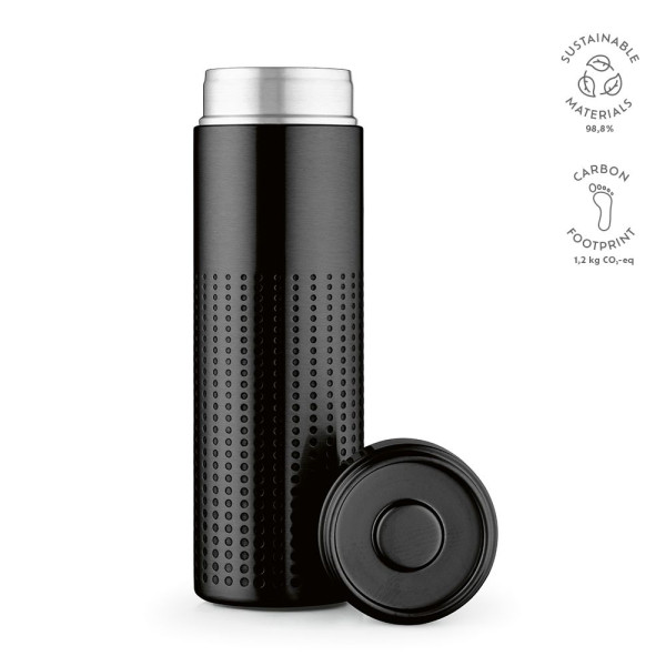 Bouteille personnalisable Perfora 540 ml en acier inoxydable recyclé – Goodie écologique pour entreprises