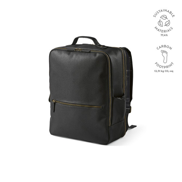 Sac à dos personnalisable Paris Backpack 20L en cuir recyclé pour entreprises et événements professionnels – BCM Goodies