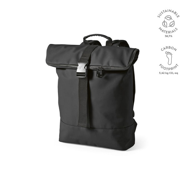 Sac à dos Milan Backpack 24L en PU recyclé avec compartiment ordinateur – Goodies d’entreprise éco-responsable BCM Goodies