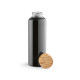 Bouteille personnalisable en verre borosilicate 510 ml Indus Bottle avec bouchon bambou – Objet publicitaire durable pour entrep