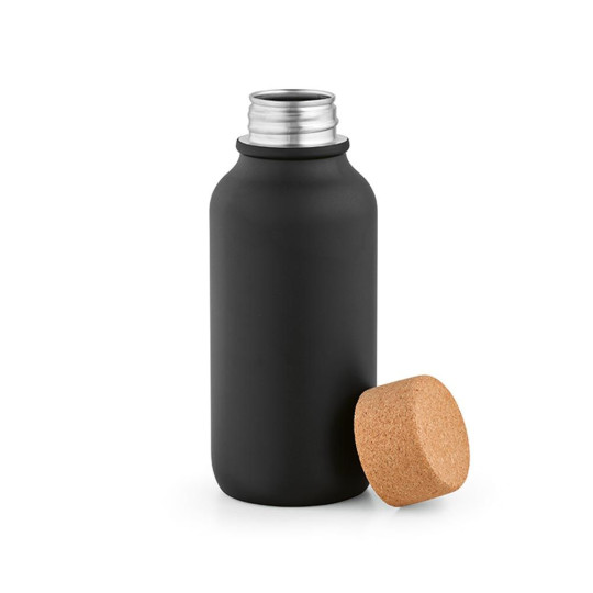 Bouteille Volga 530 ml personnalisable en acier inoxydable recyclé avec bouchon liège – BCM Goodies