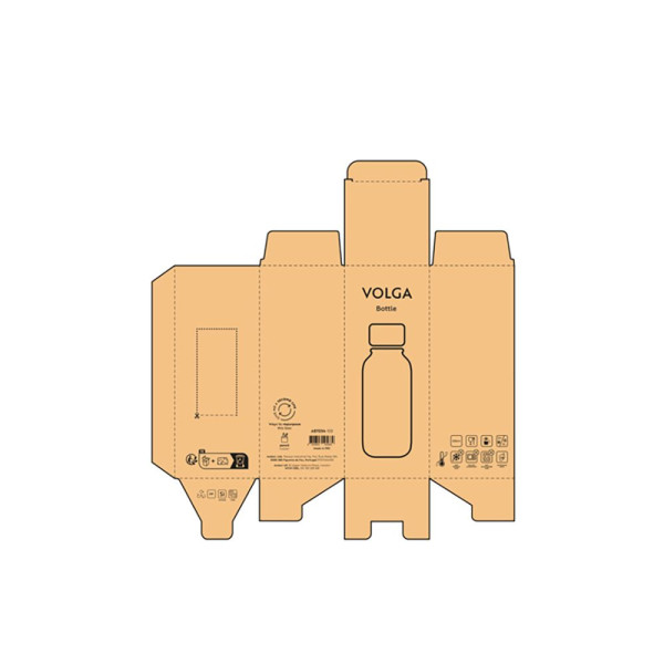 Bouteille Volga 530 ml personnalisable en acier inoxydable recyclé avec bouchon liège – BCM Goodies