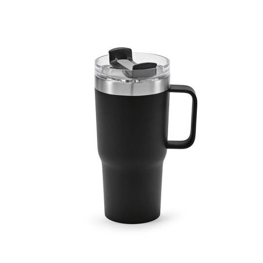 Mug isotherme Neman 580 ml en acier inoxydable recyclé avec couvercle étanche – BCM Goodies