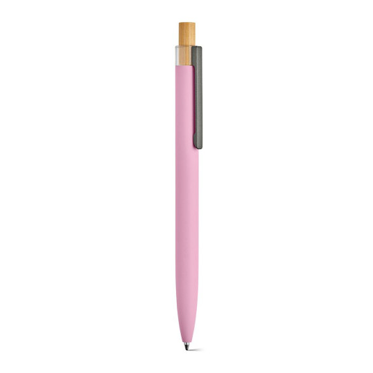 Stylo-bille en aluminium recyclé Tolkien Pen - Encre bleue Dokumental® - Boîte en kraft naturel