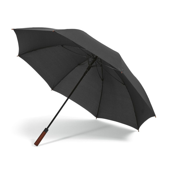Parapluie de golf Aretha 32 pouces en rPET avec ouverture automatique et poignée bois – BCM Goodies