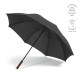 Parapluie de golf Aretha 32 pouces en rPET avec ouverture automatique et poignée bois – BCM Goodies