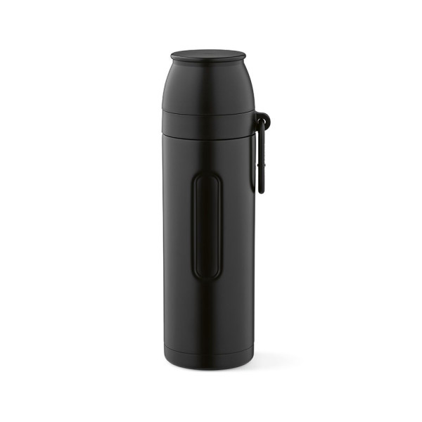 Thermos Loire 810 ml personnalisable en acier inoxydable recyclé avec tasses et mousqueton – BCM Goodies