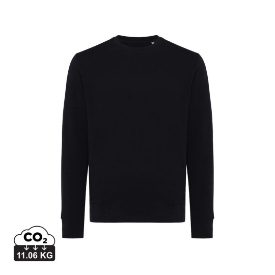 Sweater à col rond léger en coton recyclé Iqoniq Etosha - BCM Goodies - Bangladesh - Poids: 574 - Marquage personnalisable - Con