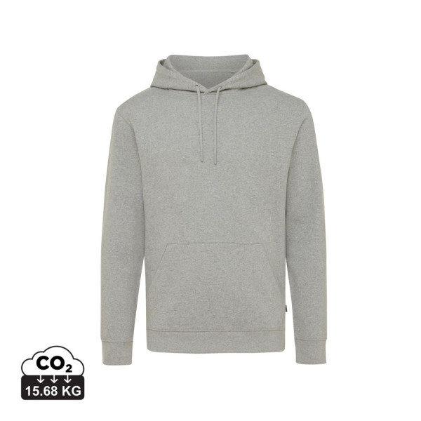 Sweat à capuche en coton recyclé et non teinté Iqoniq Torres - Sweat unisexe en coton recyclé et biologique, certifié OEKO-TEX® 