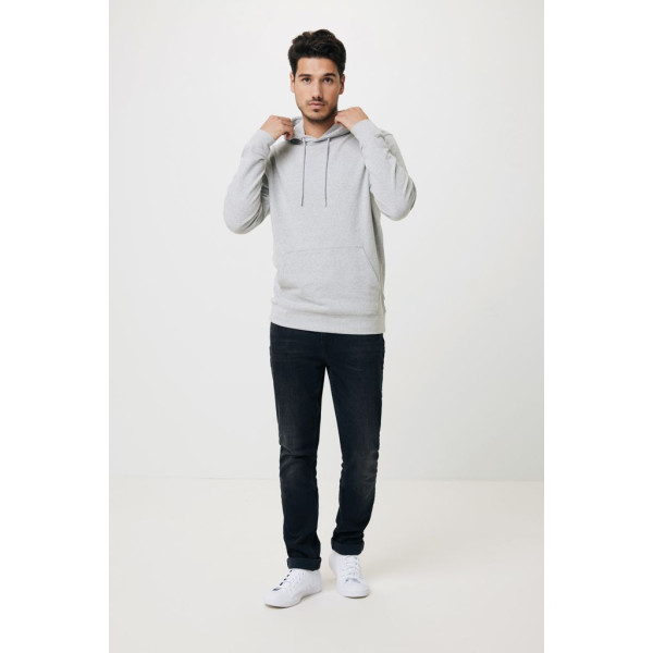 Sweat à capuche en coton recyclé et non teinté Iqoniq Torres - Sweat unisexe en coton recyclé et biologique, certifié OEKO-TEX® 