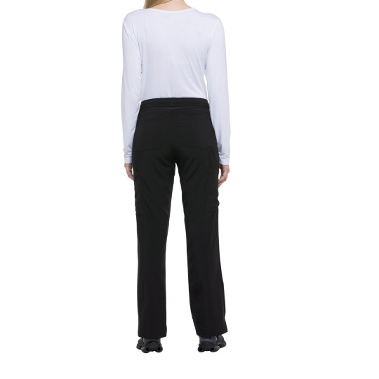 Pantalon à taille moyenne à cordon pour femme en polyester et élasthanne - BCM Goodies