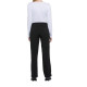 Pantalon à taille moyenne à cordon pour femme en polyester et élasthanne - BCM Goodies