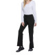 Pantalon à taille moyenne à cordon pour femme en polyester et élasthanne - BCM Goodies