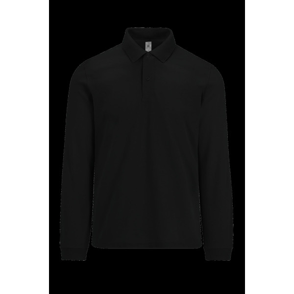 Polo homme manches longues MY POLO 210 en coton pour professionnels - BCM Goodies