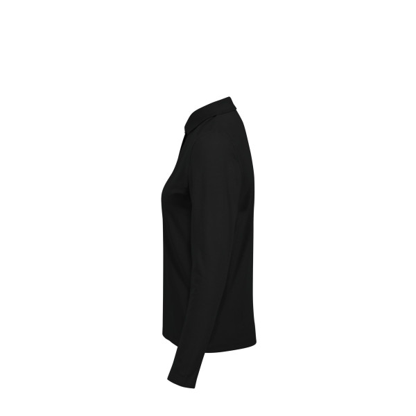 Polo femme manches longues en coton Ring-Spun - BCM Goodies