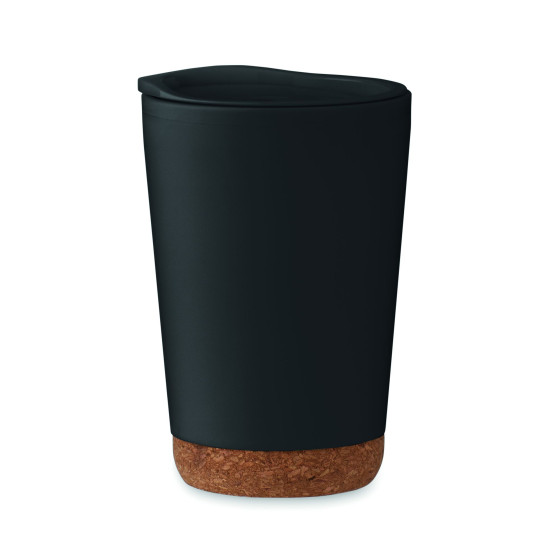 Gobelet double paroi 300 ml CO en liège personnalisable - BCM Goodies