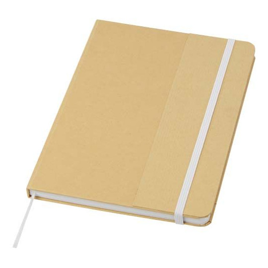 Carnet à couverture rigide A5 Nelida en carton recyclé - BCM Goodies