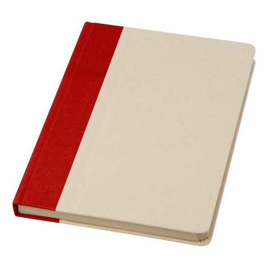 Carnet à couverture rigide A5 en papier à base de canne à sucre Liliana - Produit personnalisable pour entreprises écoresponsabl