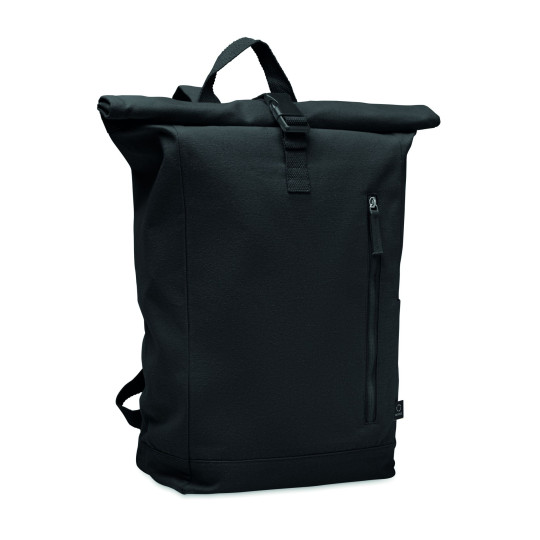Sac à dos enroulable 390 gr/m² KAMET en coton et polyester recyclés - BCM Goodies