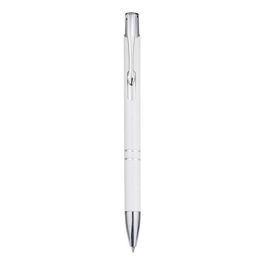 Stylo bille en aluminium recyclé Moneta - Accessoire écologique et élégant pour entreprises - BCM Goodies