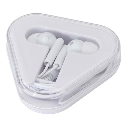 Écouteurs Rebel avec étui de rangement en plastique recyclé - Accessoire pratique pour écouter de la musique où que vous soyez