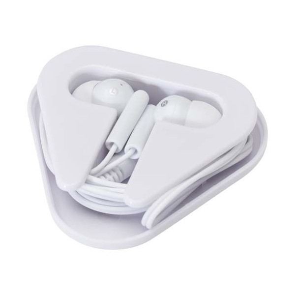 Écouteurs Rebel avec étui de rangement en plastique recyclé - Accessoire pratique pour écouter de la musique où que vous soyez