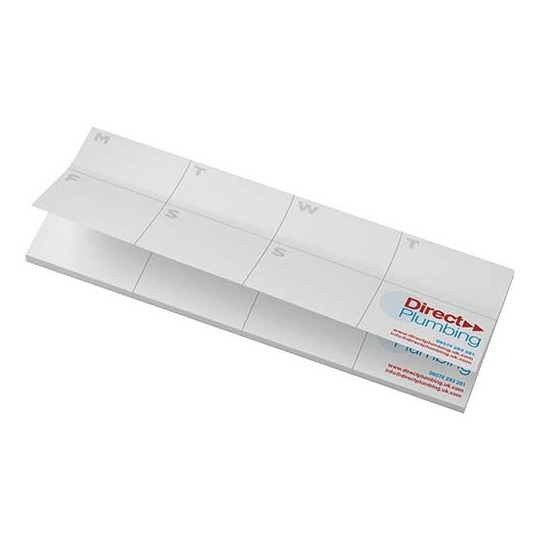 Notes autocollantes recyclées Sticky-Mate® avec agenda imprimé - BCM Goodies