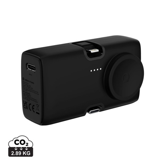 Powerbank 20W PD en plastique RCS Urban Vitamin San Diego - Batterie de secours légère 5000mAh - Charge rapide iOS et type-C - G