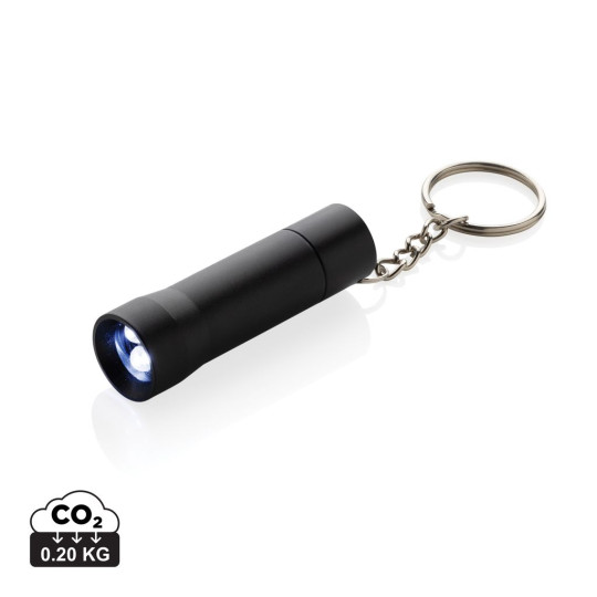 Porte-clés torche en aluminium recyclé RCS Flash - Accessoire écologique pour plein air | BCM Goodies