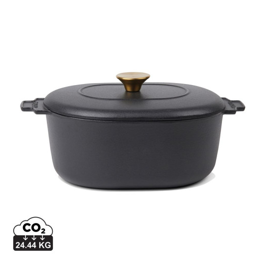 Cocotte en fonte émaillée VINGA 4L Monte Heritage - Ustensile de cuisine pour une cuisson parfaite - BCM Goodies